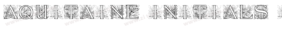 Aquitaine Initials ICG字体转换